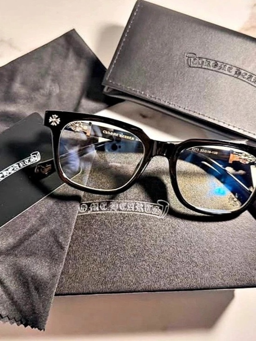 Chrome Hearts Black & Silver Glasses